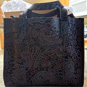 Rare Portland Leather Goods Masquerade Zippered Lola Crossbody Tote